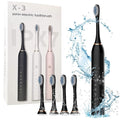 6 Modes Sonic Electric Toothbrushes for Adults Kids Smart Timer Rechargeable Whitening Toothbrush Waterproof 4 Brush Head